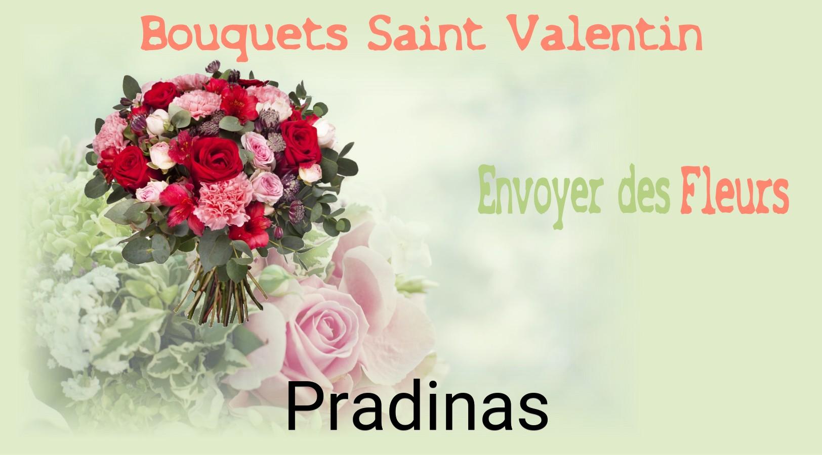 Roses de Saint-Valentin livrées à Pradinas